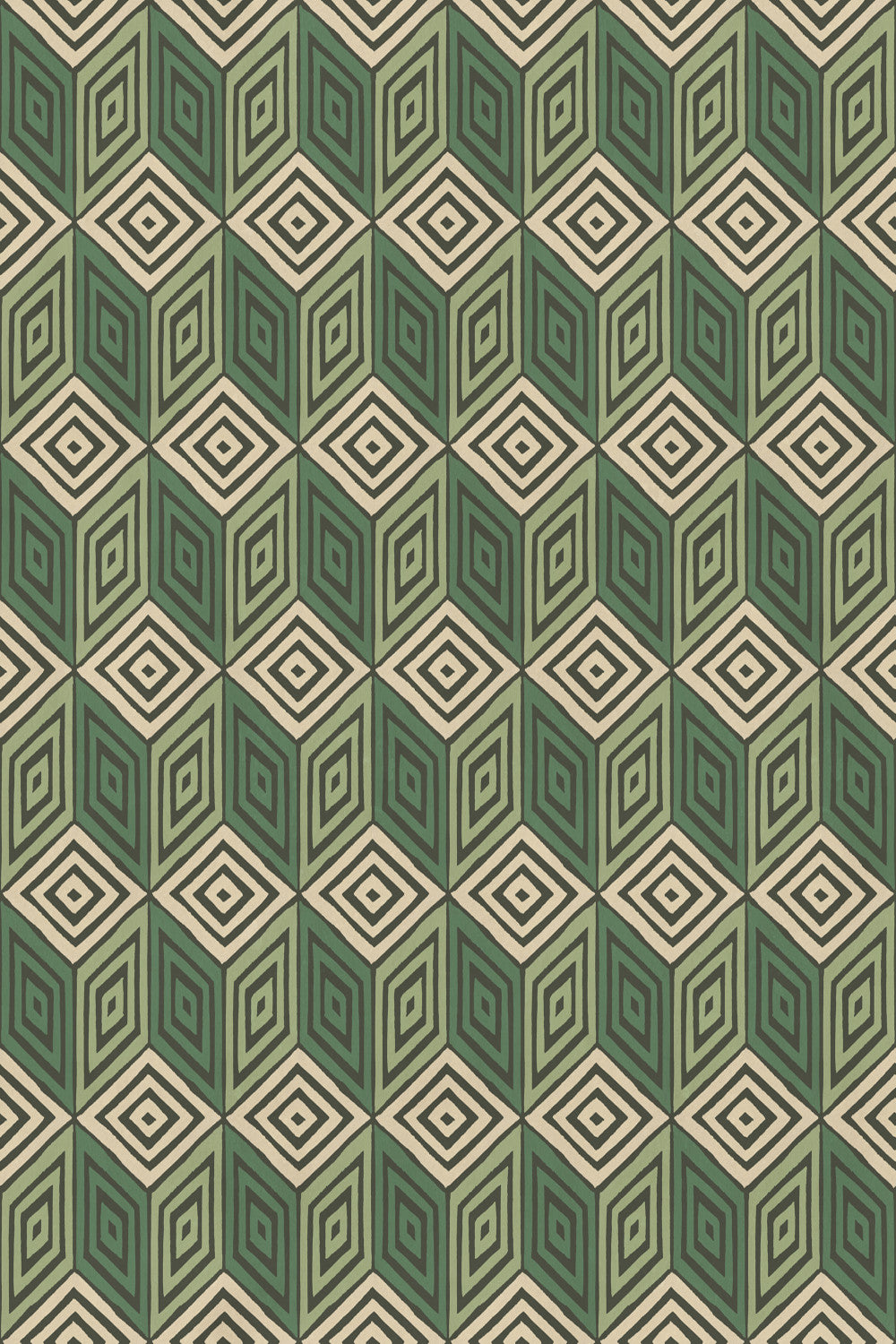 Sample – Chiara – Green – custom sized wallpaper mural (per m²)