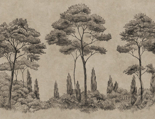 Sample – Andrea – Graphite – custom sized wallpaper mural (per m²)