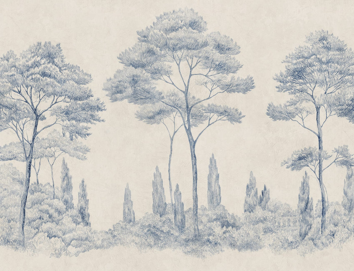 Sample – Andrea – Blue – custom sized wallpaper mural (per m²)