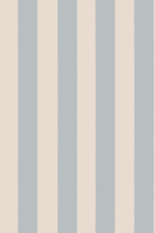 Sam Narrow Striped wallpaper in Light Blue, flat pattern