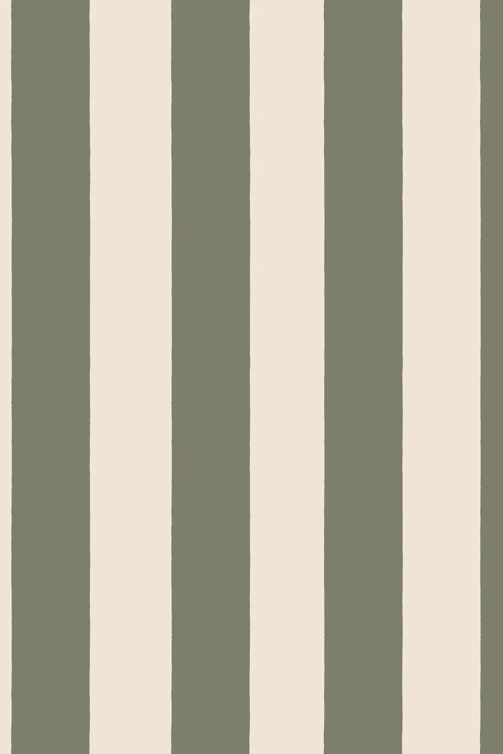 Sam Narrow Striped wallpaper in Forest Green, close-up pattern detail