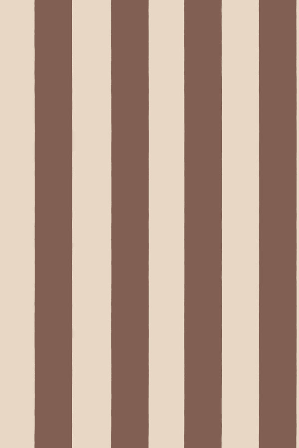 Sample – Sam Narrow Striped Wallpaper – Burgundy