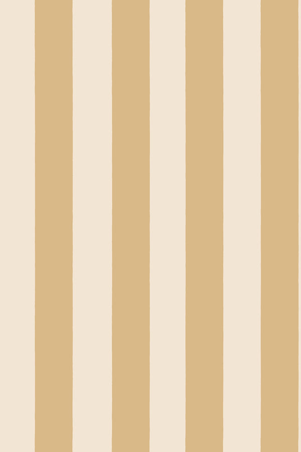 Sample – Sam Narrow Striped Wallpaper – Honey