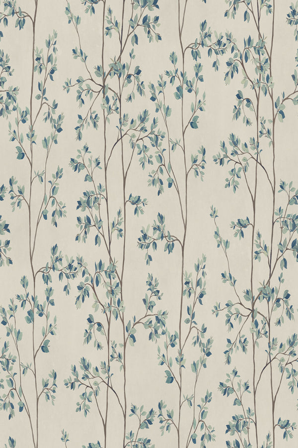 Sample – Laura – Blue – custom sized wallpaper mural (per m²)