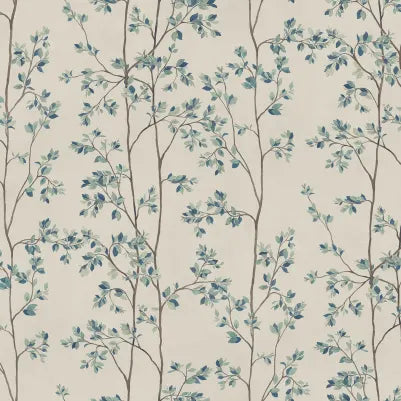 Laura – Blue – Custom sized wallpaper mural (per m²)