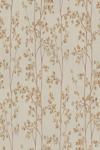 Laura mural in Beige, flat pattern