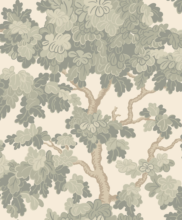 Sample – Karolina Tree Wallpaper – Garden Green