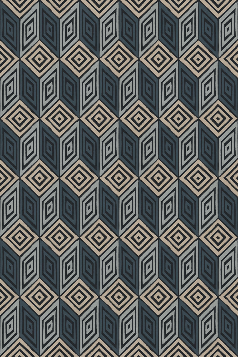 Sample – Chiara – Dark Blue – custom sized wallpaper mural (per m²)