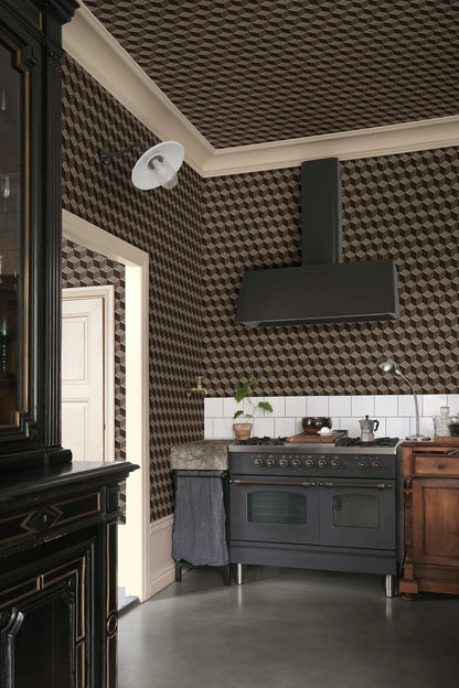 Chiara – Brown – custom sized wallpaper mural (per m²)