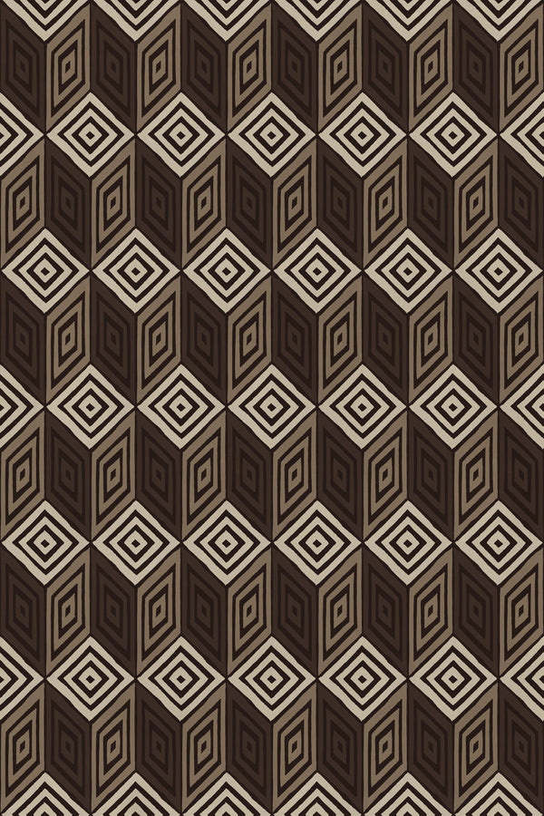 Sample – Chiara – Brown – custom sized wallpaper mural (per m²)