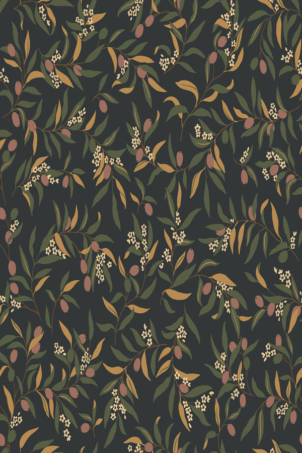 Sample – Olivia Wallpaper – Charcoal