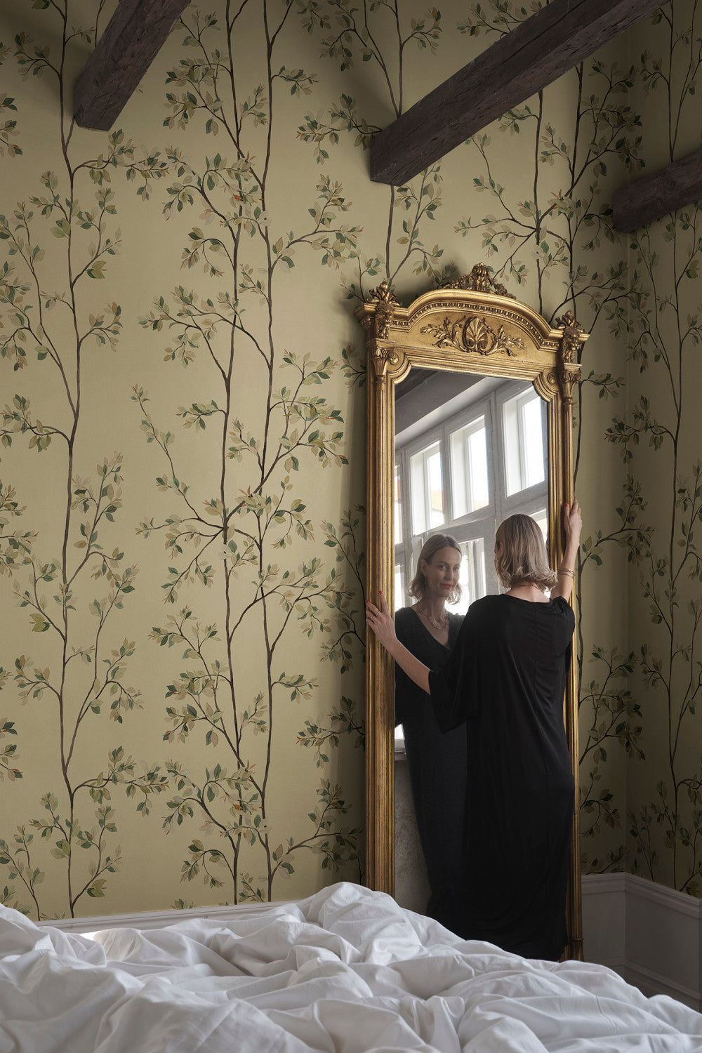 Laura mural in Honey in a room setting