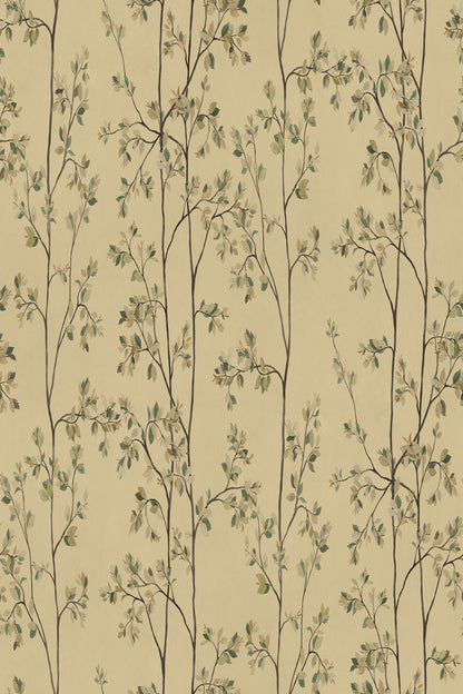 Laura mural in Honey, flat pattern