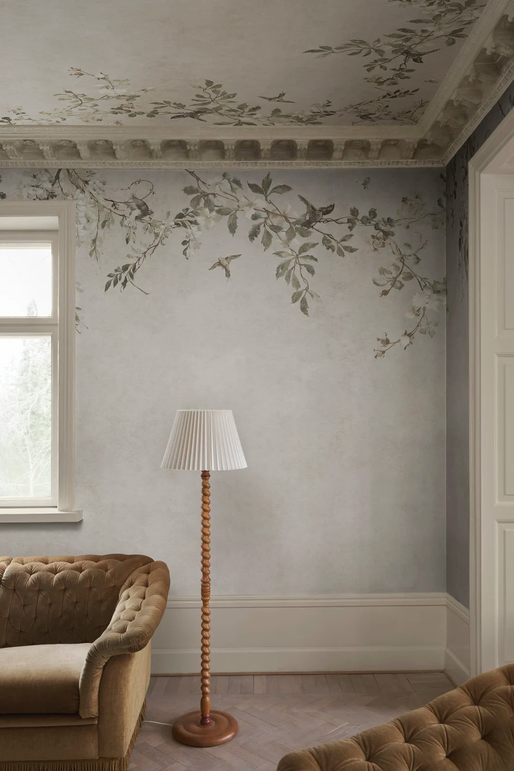 Nico – Sand – Custom sized wallpaper mural (per m²)