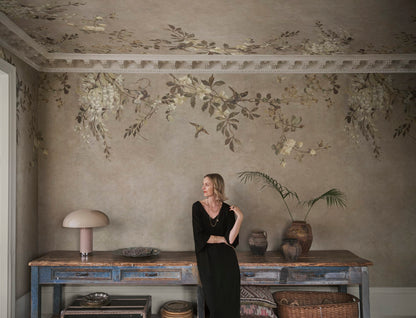 Nico – Beige – custom sized wallpaper mural (per m²)