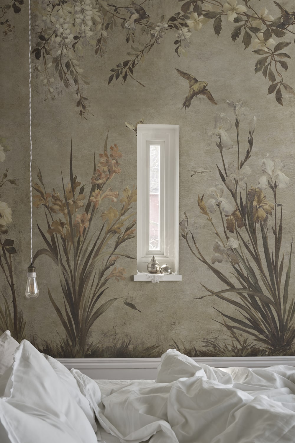 Nicola – Beige – Custom sized wallpaper mural (per m²)