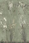 Nicola – Sage Green – custom sized wallpaper mural (per m²)