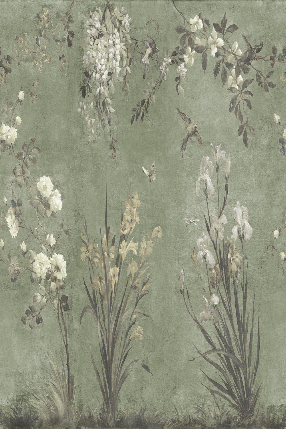 Nicola in Sage Green, close-up pattern detail