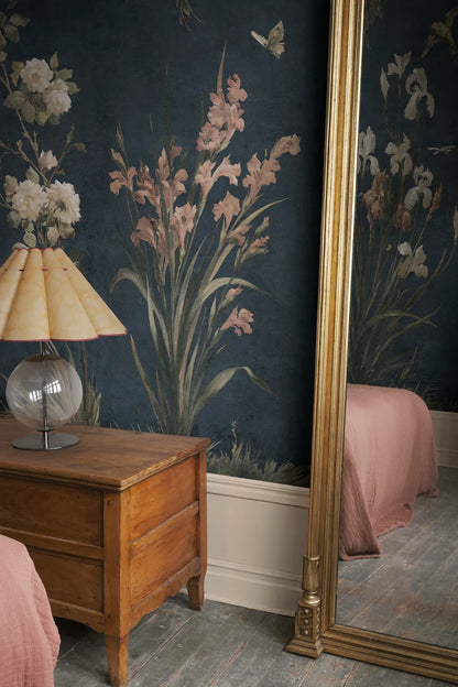 Nicola – Classic Blue – custom sized wallpaper mural (per m²)