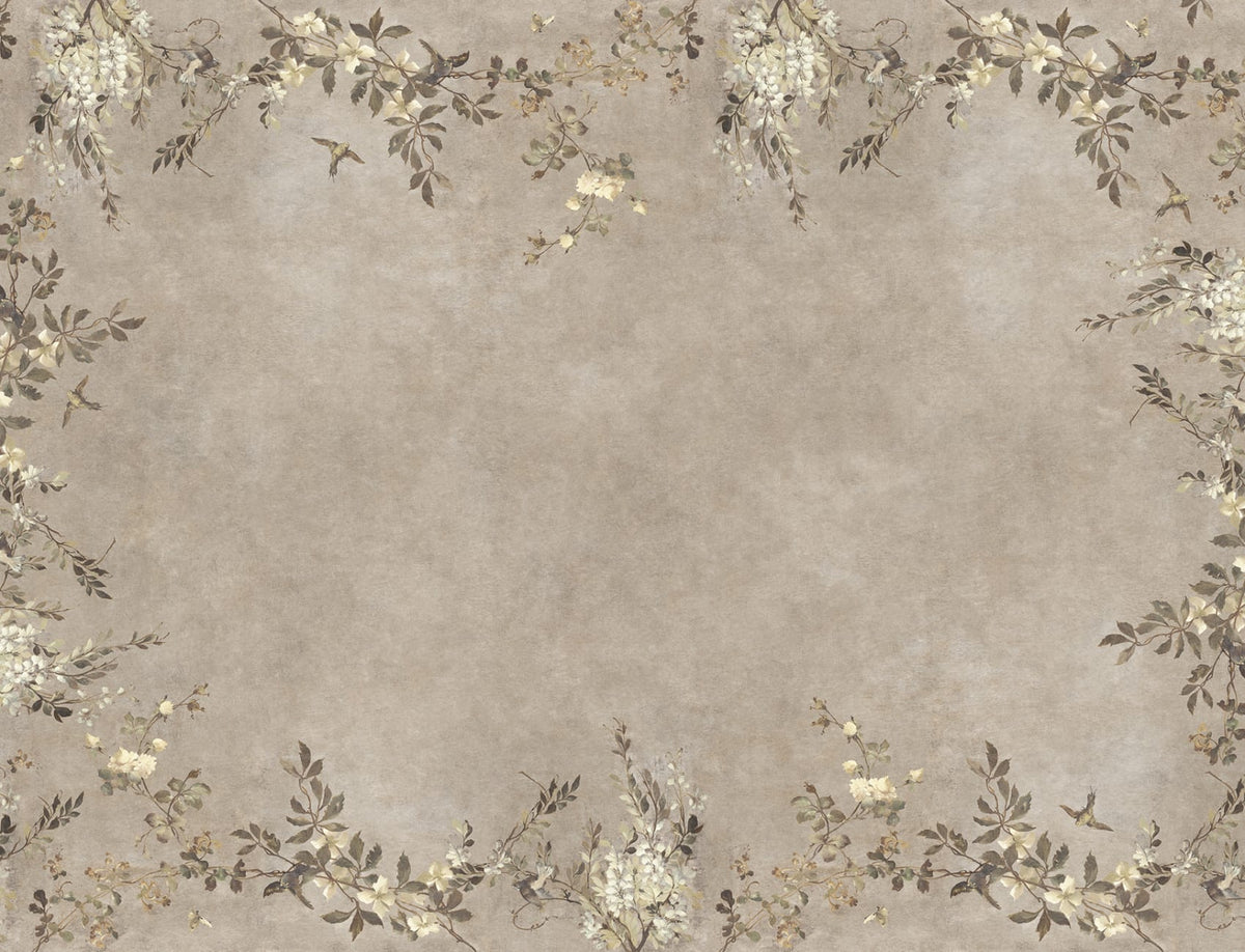 Luca Rectangle – Beige – Custom sized wallpaper mural (per m²)