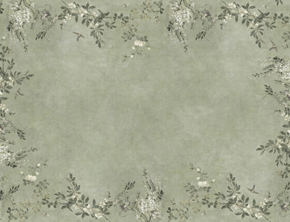 Luca Rectangle – Sage Green – custom sized wallpaper mural (per m²)