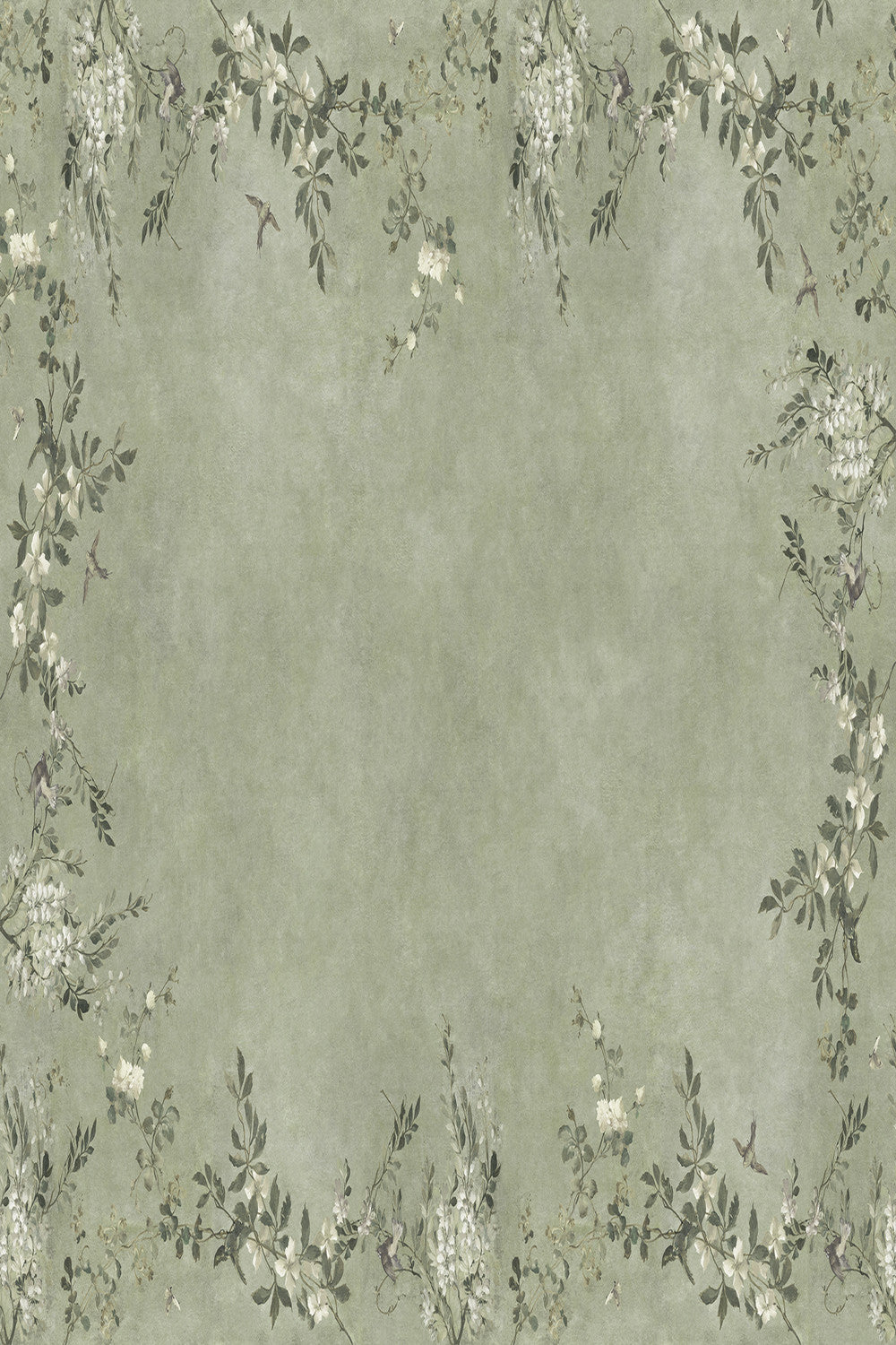 Luca Rectangle in Sage Green, close-up pattern detail