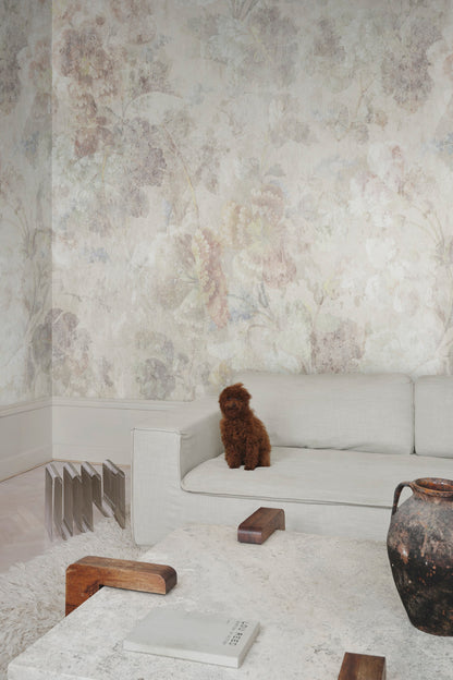 Ines mural in Sand in a room setting