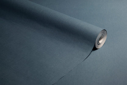 Anaglypta Pre Painted Textured Wallpaper - Steel Blue