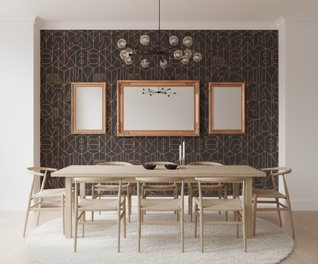 Never Ending Foil by Suzan Hijink Wallpaper - Copper Brown