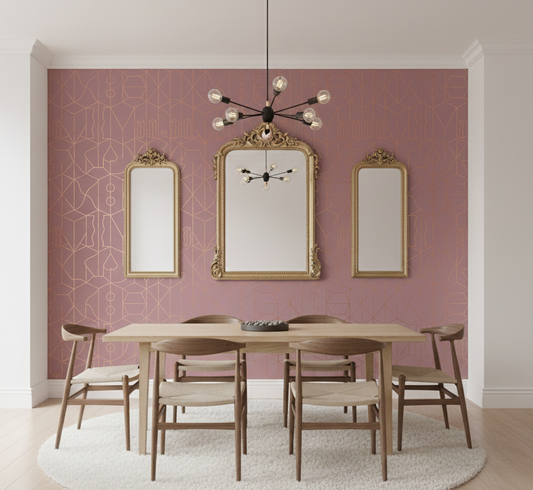 Never Ending Foil by Suzan Hijink Wallpaper - Copper Pink