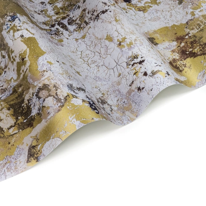 Safari Shabby Chic Wallpaper Mural - Metallic Gold
