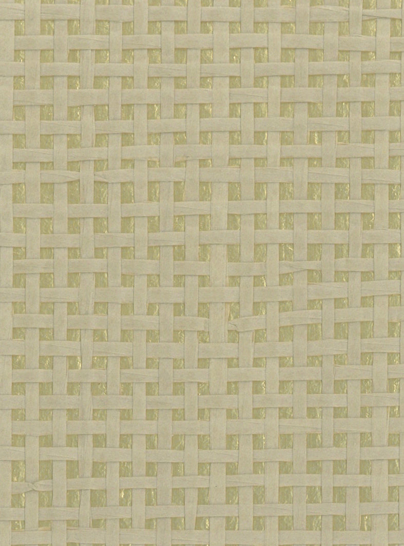 Burlap Safari Grasscloth Wallpaper - Sage Green (On Gold)
