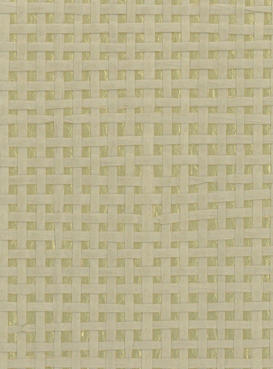 Burlap Safari Grasscloth Wallpaper - Sage Green (On Gold)