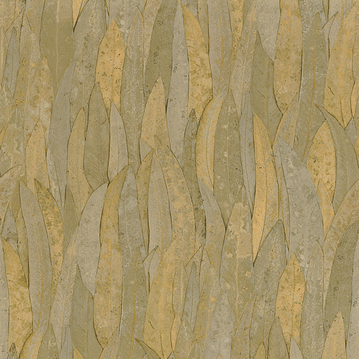 Neluwa Textured Leaves Wallpaper - Sage