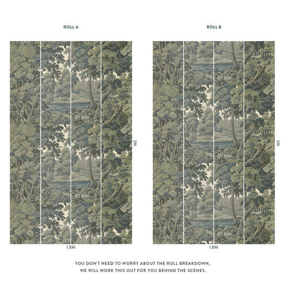 Plantasia Hybrid Mural Wallpaper - House of Hackney - Sage