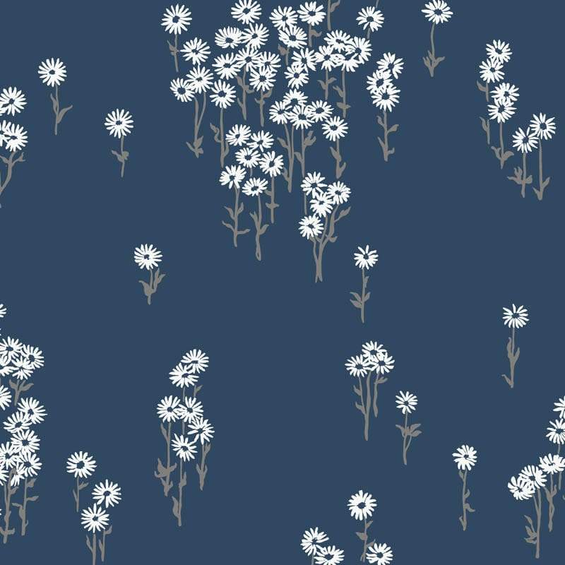 Sample – Scatter Daisy Florence Broadhurst Wallpaper - Starry Night