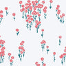 Scatter Daisy Florence Broadhurst Wallpaper - Coral Sea