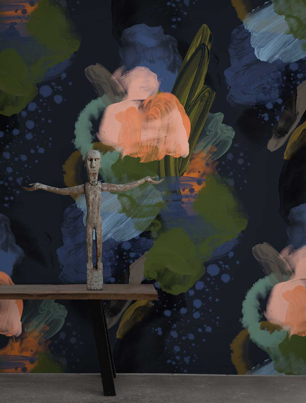 Sample - English Rose - Custom sized wallpaper mural (per/m2)