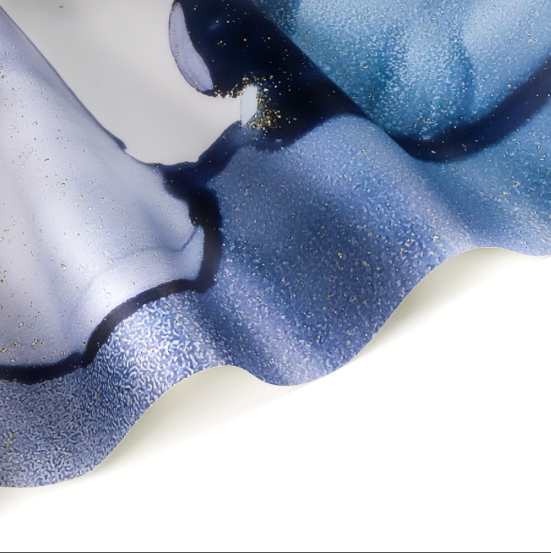 Blue & Grey Abstract - Custom sized wallpaper mural (per/m2)