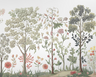 Arboretum Exotic Tropical Garden - Custom sized wallpaper mural (per/m2) - Silver
