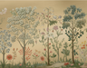 Arboretum Exotic Tropical Garden - Custom sized wallpaper mural (per/m2) - Gold