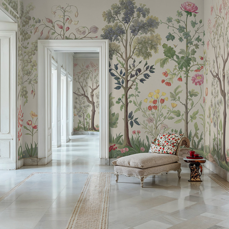 Arboretum Exotic Tropical Garden - Custom sized wallpaper mural (per/m2) - Stone