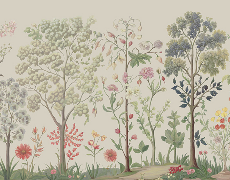 Sample - Arboretum Exotic Tropical Garden - Custom sized wallpaper mural (per/m2) - Stone