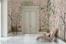 Arboretum Exotic Tropical Garden - Custom sized wallpaper mural (per/m2) - Pink