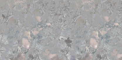 Meadow Geranium - Custom Sized Wallpaper Mural (per m2)