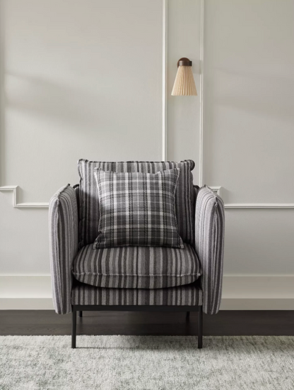 Highlands Upholstery Fabric - Charcoal
