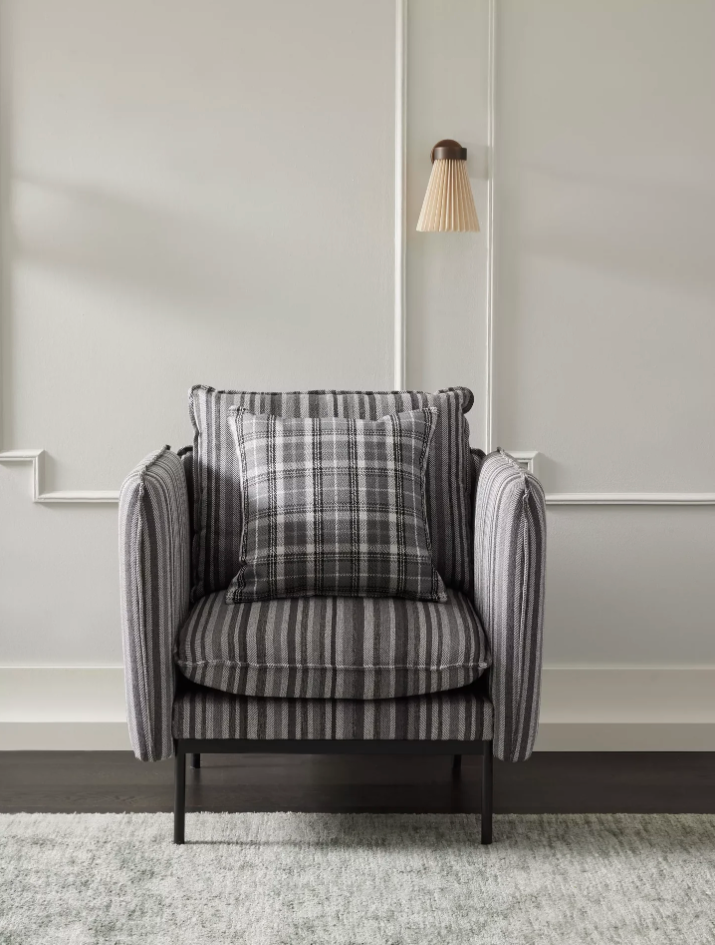 Highlands Upholstery Fabric - Charcoal
