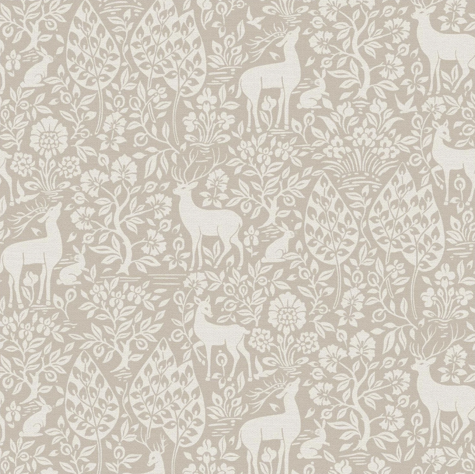 Deer Woods Wallpaper – Pink