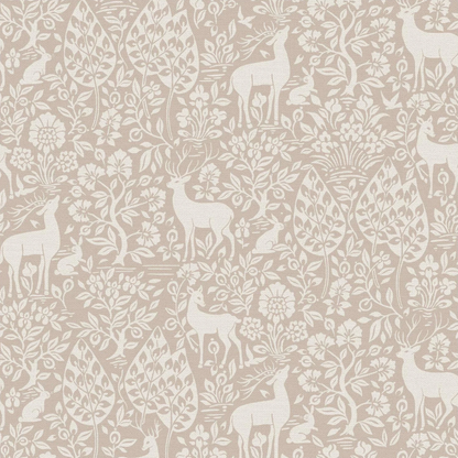 Deer Woods Wallpaper – Pink