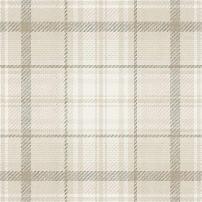 Sample - Kirkham Check - Plaid Wallpaper - Neutral